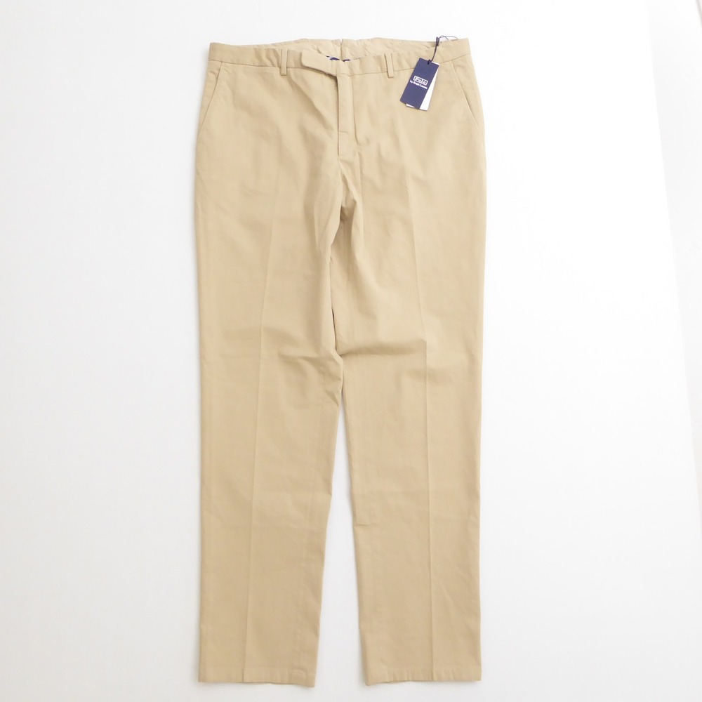 Polo Ralph Lauren Mens Garment-Dyed Chino Suit Trouser Pants Tan Straight 40X34